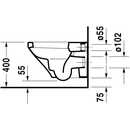 Miska WC wisząca 54x37cm Durastyle Duravit 2536090000