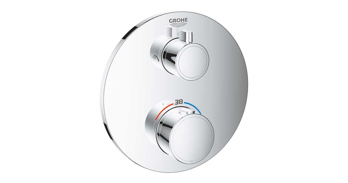 GROHE Grohtherm - bateria termostatyczna do obsługi dwóch wyjść wody ...