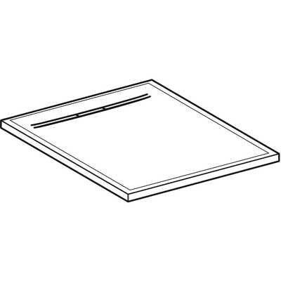 Brodzik kwadratowy Geberit Sestra 80x80 cm, biały 550.290.00.2