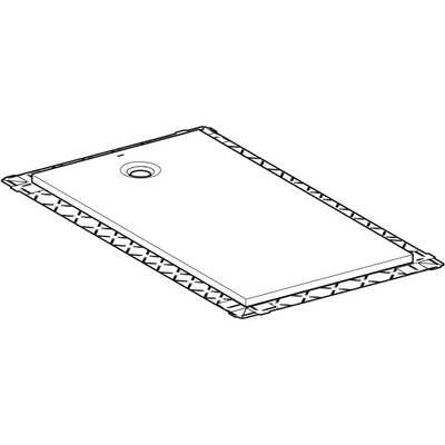 Brodzik prostokątny Geberit Olona 160x90 cm, biały 550.924.00.1