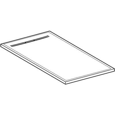 Brodzik prostokątny Geberit Sestra 100x80 cm, grafit 550.272.00.2