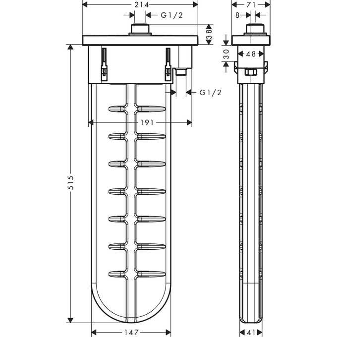 Hansgrohe sBox Element zewnętrzny  E 28010990