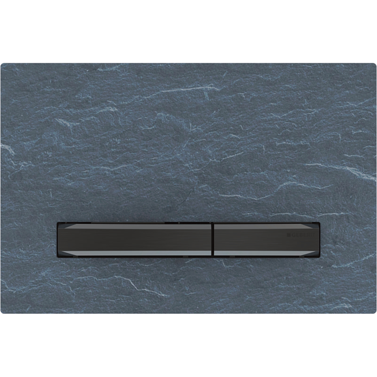 PLAQUE DE CMD SIGMA30 CARRE NOIR MAT LAQUE/CHR BRIL 115.883.14.1