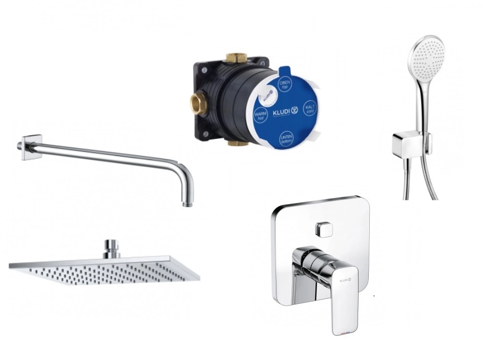 Kludi Pure&Style zestaw podtynkowy chrom 406590575+88011+