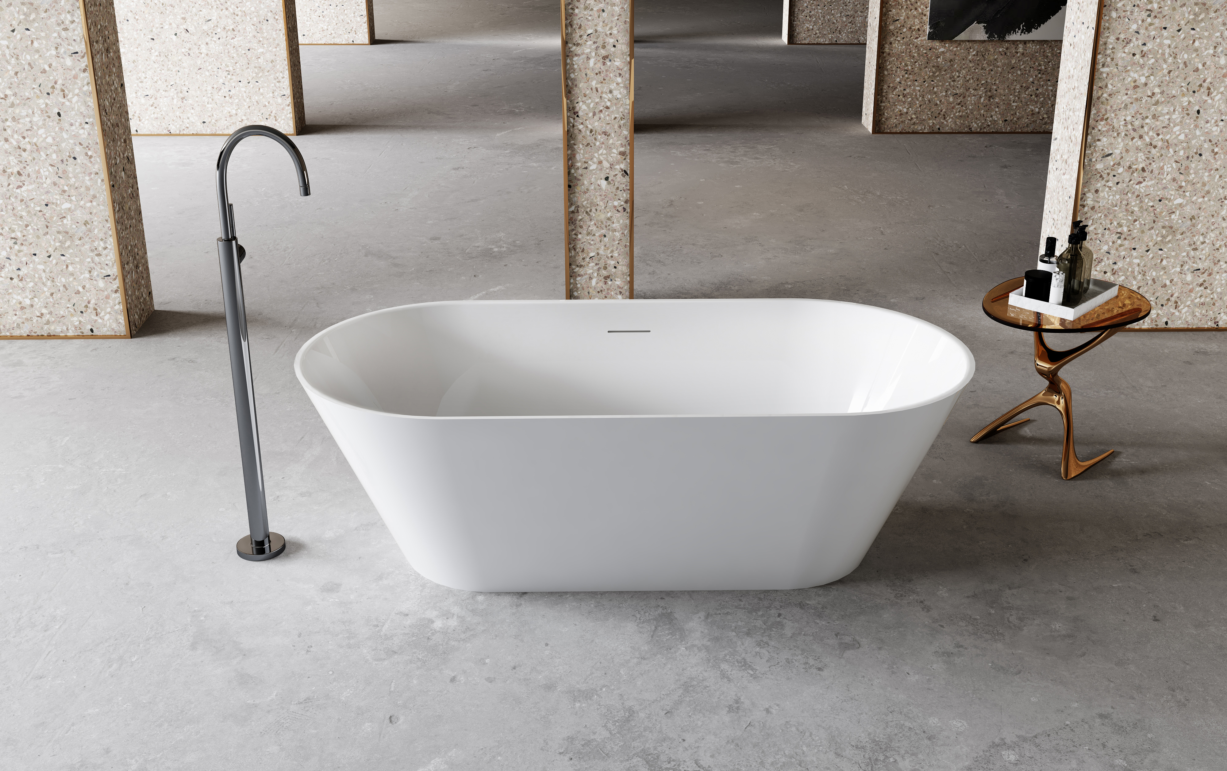 Bevisa Anise 170 Wanna wolnostojąca akrylowa z przelewem